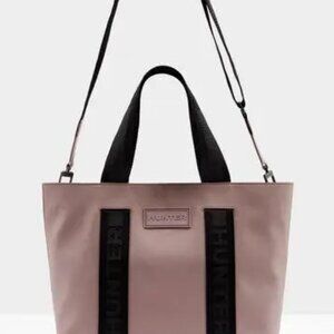 Hunter Rubberized Leather East-West Tote Bag